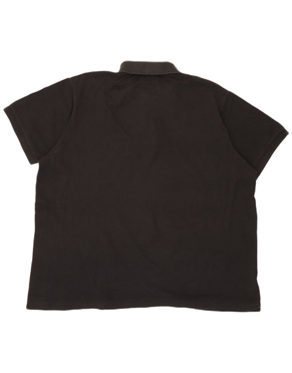 Мужская рубашка поло Lacoste Classic Fit, размер 8, 3XL, черный хлопок