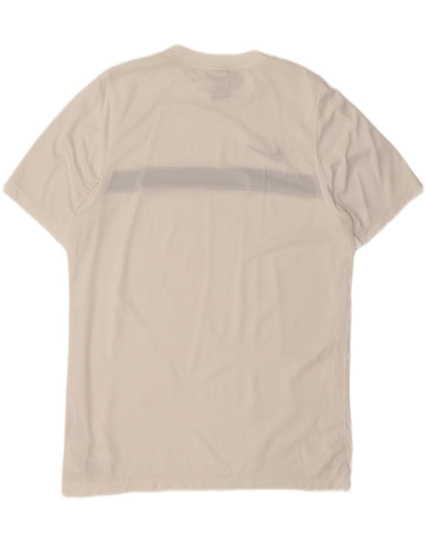 Мужская футболка Nike Dri Fit Top XL, белый полиэстер с цветными блоками