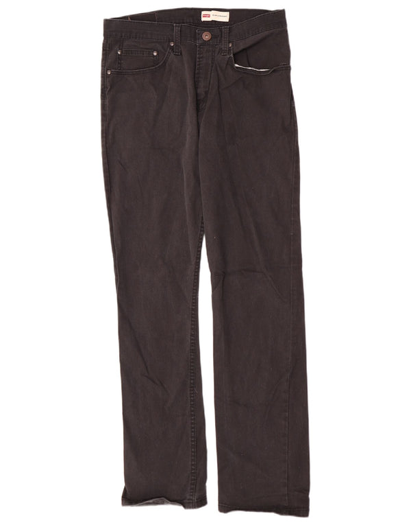 Мужские прямые джинсы Wrangler Slim Fit W30 L32, черный хлопок