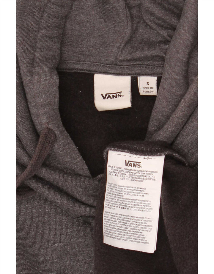 Мужской джемпер с капюшоном Vans, маленький серый, хлопковый