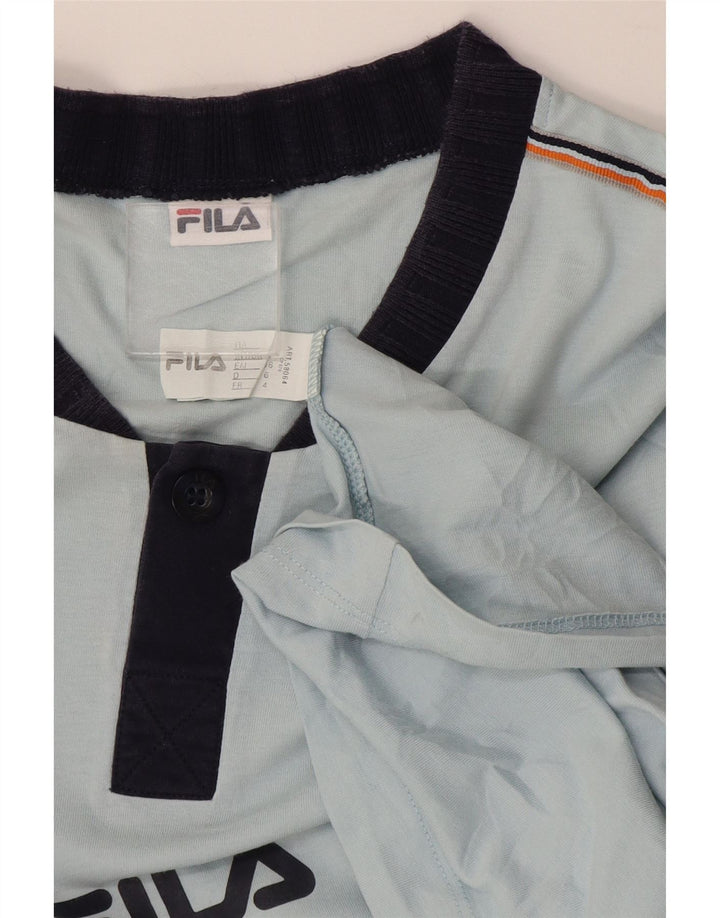 Мужская футболка Fila, большой синий хлопок