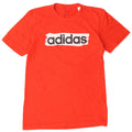 ADIDAS Мужская футболка с рисунком, маленький красный хлопок