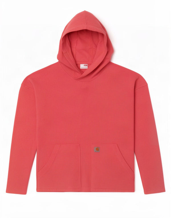 Топ с капюшоном Carhartt для девочек, длинный рукав, 13–14 лет, размер XL, розовый хлопок