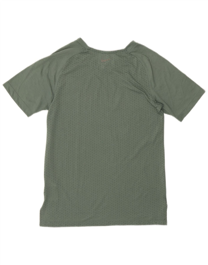 Женская футболка NIKE Dri Fit Top UK 10, маленький зеленый полиэстер