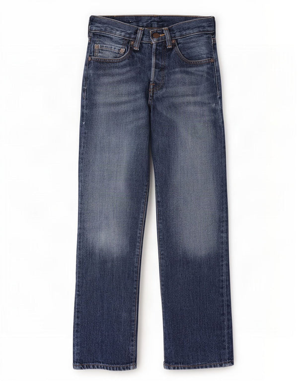 Прямые джинсы Levi's 501 для мальчиков 11–12 лет W26 L26, синий хлопок