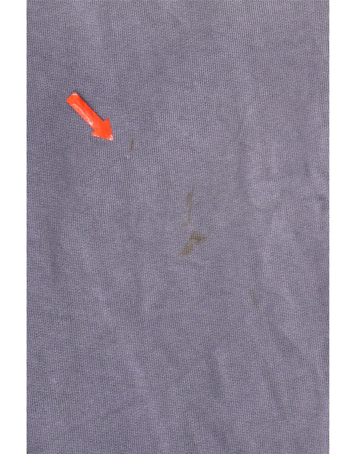 Мужской свитшот с воротником на молнии Weird Fish, хлопковый джемпер среднего размера, синий