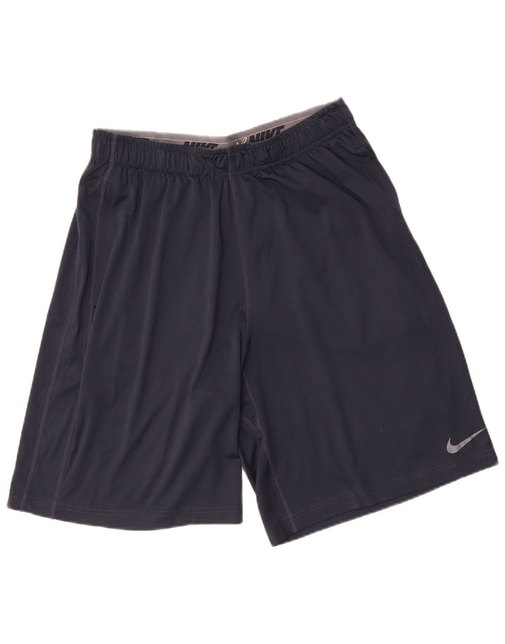 Мужские спортивные шорты Nike Dri Fit среднего размера, темно-синий, полиэстер