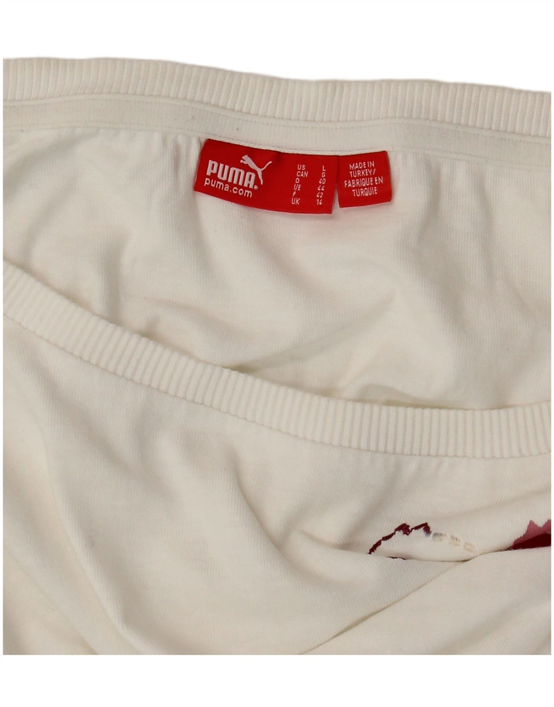 Женская футболка с рисунком PUMA Top UK 14 Medium White