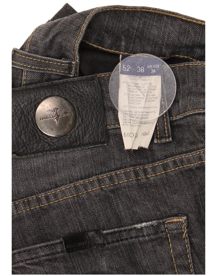 Мужские прямые джинсы Trussardi W36 L30, черный хлопок
