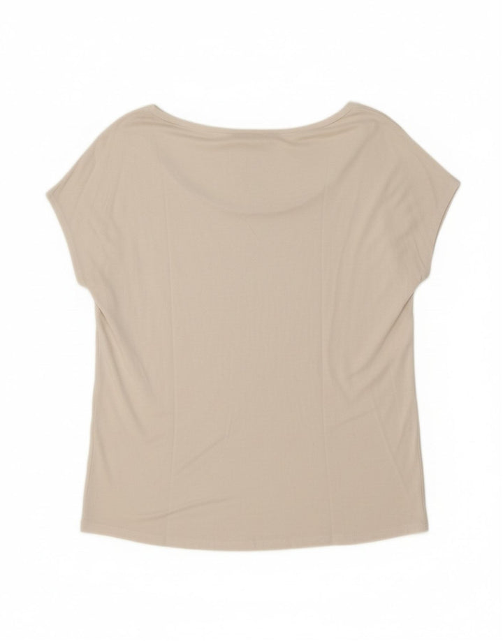 GUESS Womens Graphic T-Shirt Top UK 14 Medium White Viscose