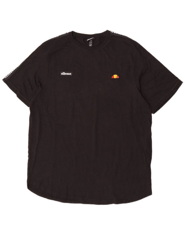 Мужская футболка Ellesse с рисунком 4XL, черный хлопок