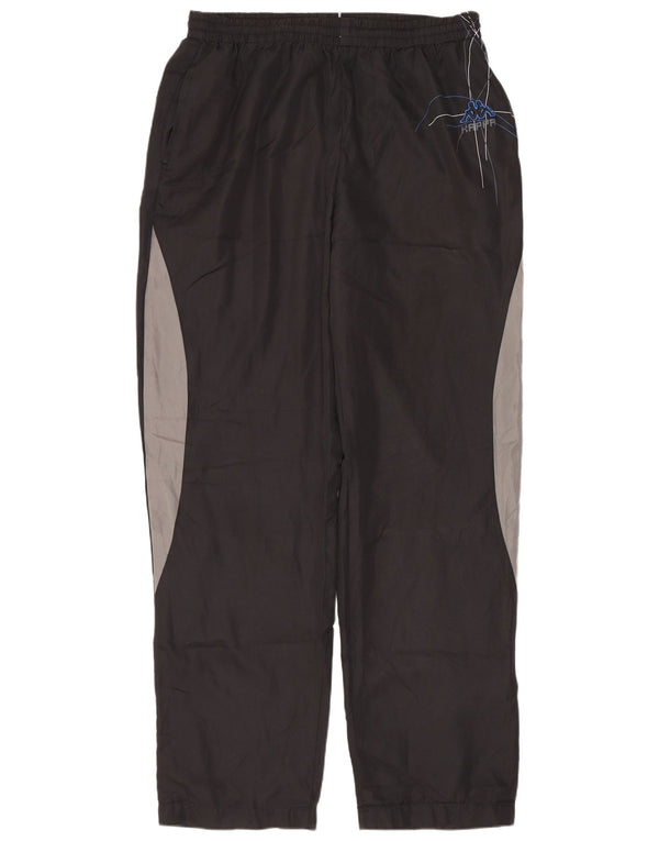 Мужские спортивные брюки Kappa, большие черные полиэстер с цветными блоками