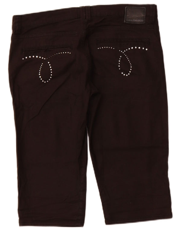 Женские шорты-бермуды Calvin Klein W31 среднего коричневого цвета, хлопок