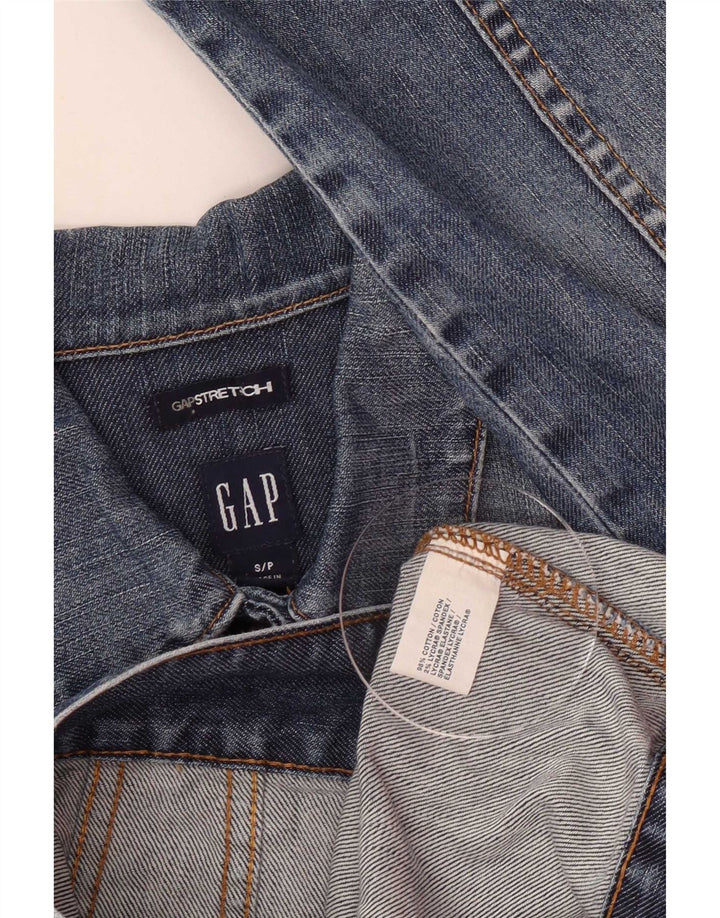 Женская джинсовая куртка Gap Petite UK 10, маленькая синяя, хлопок