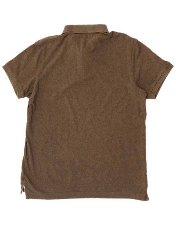 Мужская рубашка-поло SUPERDRY 2XL, цвет хаки, хлопок