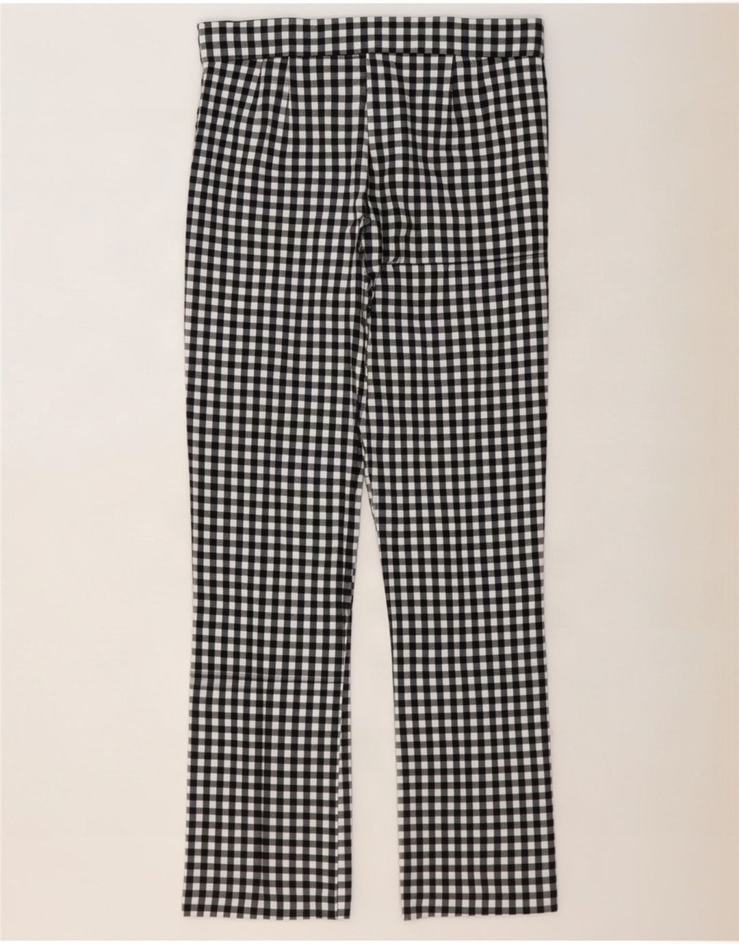 Женские повседневные брюки Zara Bootcut, большие W30 L27, черные в клетку