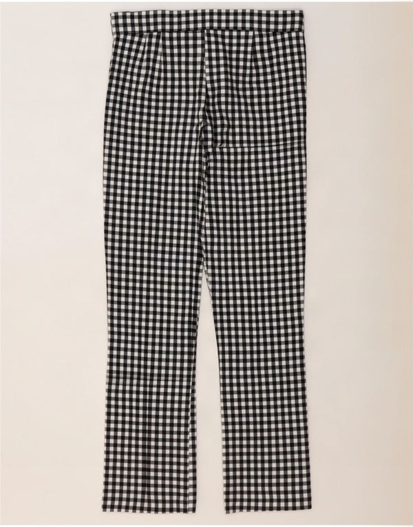 Женские повседневные брюки Zara Bootcut, большие W30 L27, черные в клетку