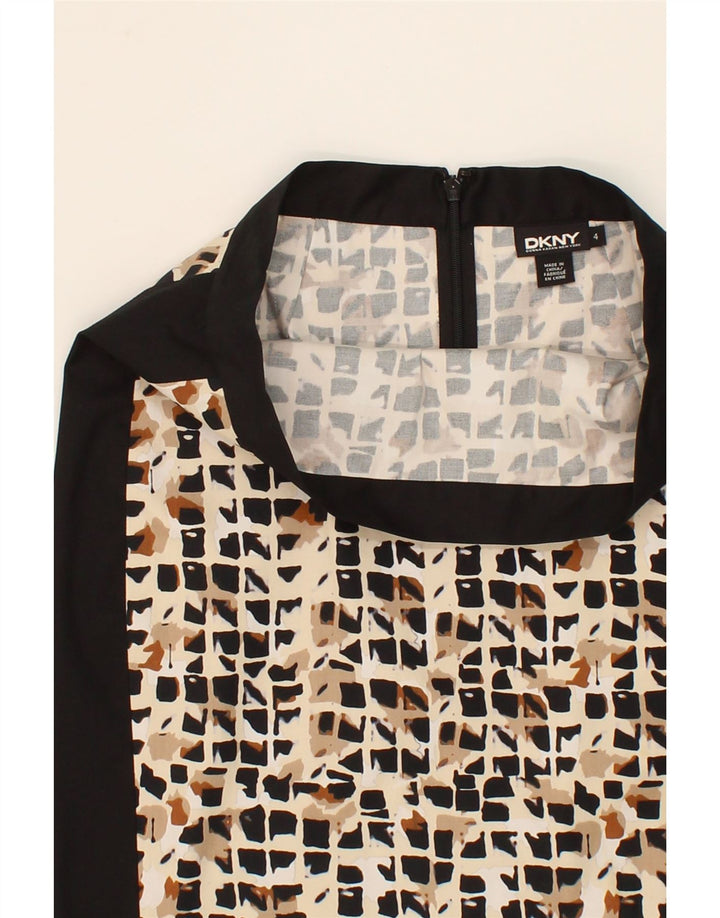 DKNY Womens Abstract Pattern Straight Skirt US 4 Small W28 Multicoloured Vintage Dkny and Second-Hand Dkny from Messina Hembry 