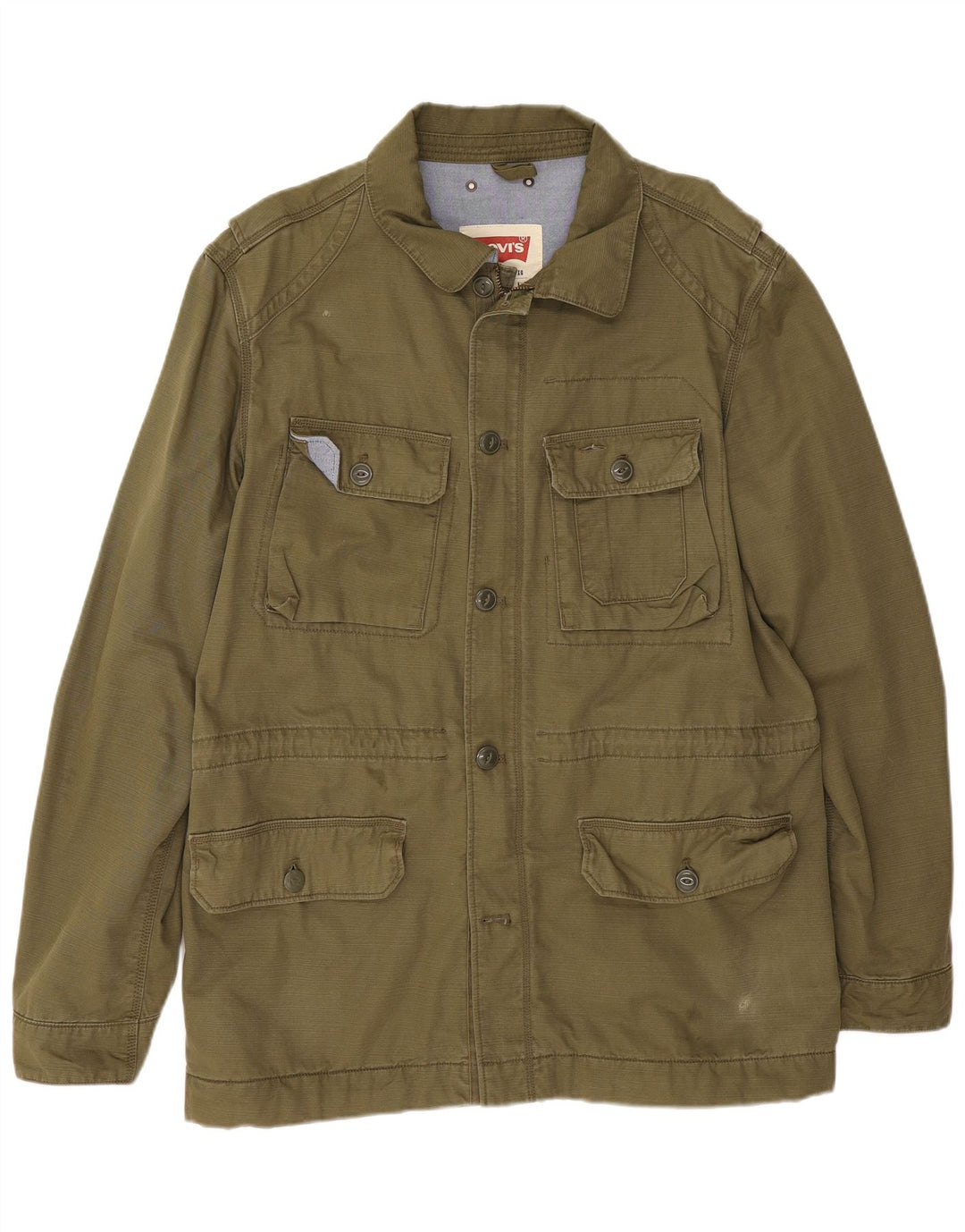 Мужская куртка Levi's Utility UK 42 XL, цвет хаки, хлопок