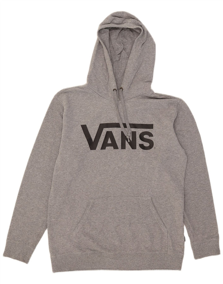 Мужской джемпер с капюшоном с рисунком Vans, средний серый в крапинку