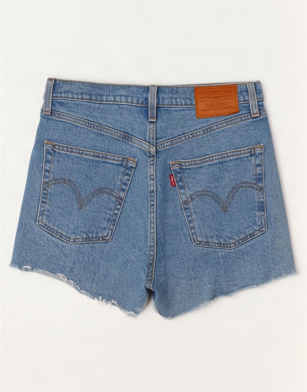 Женские джинсовые шорты Levi's Ribcage Medium W28 Синие, хлопок