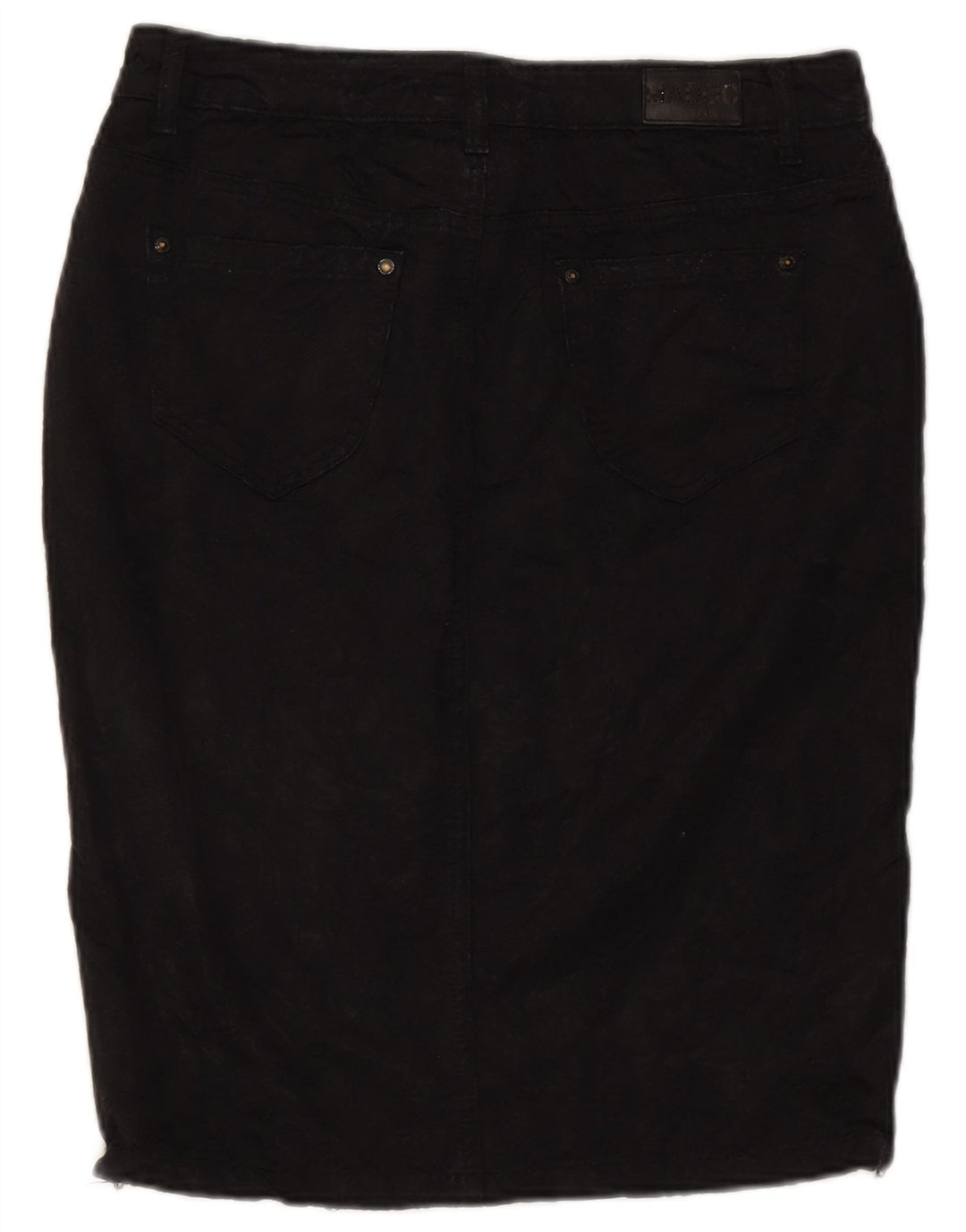 Винтажная женская юбка-карандаш EU 40 Medium W30 Черная хлопковая классика