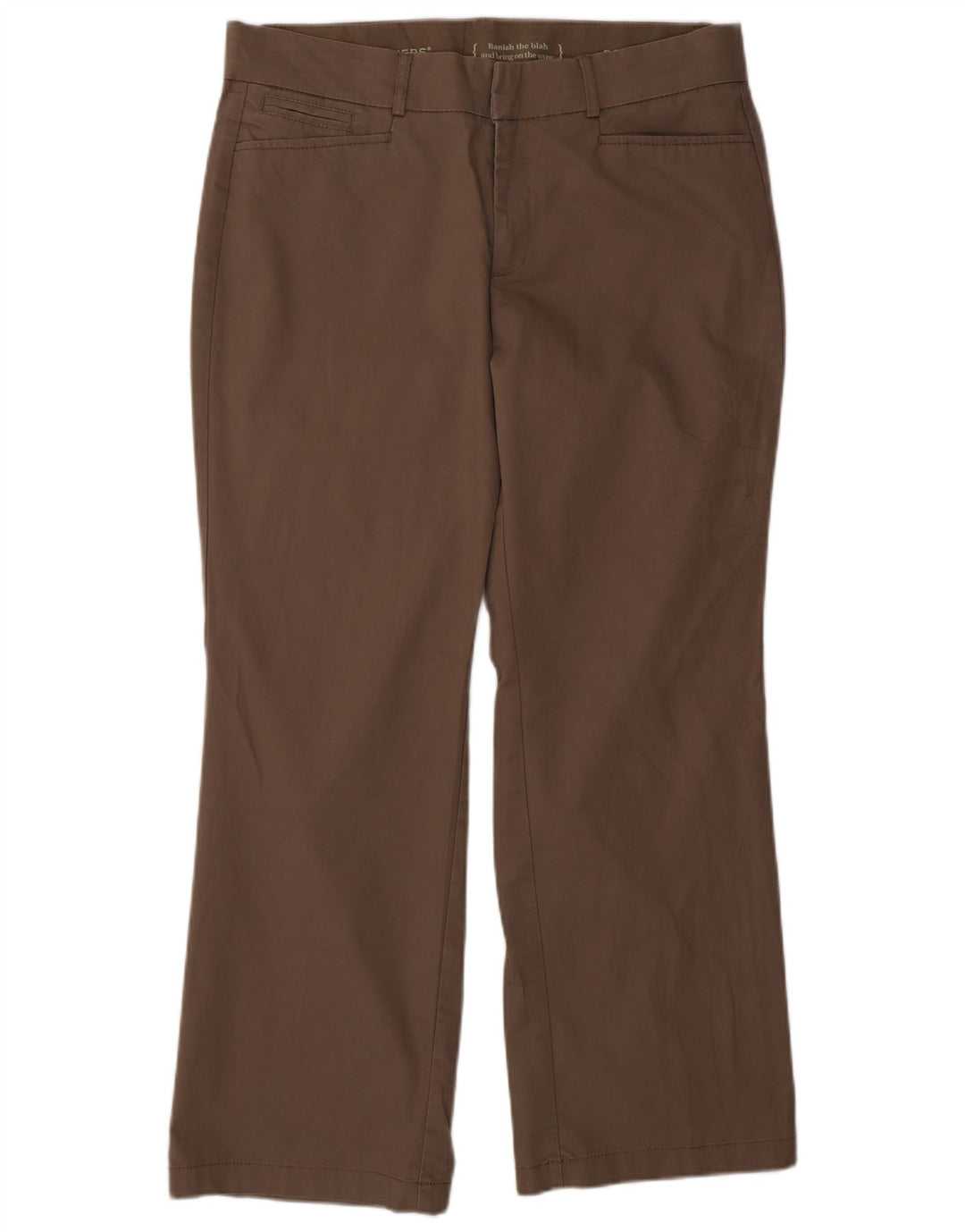 DOCKERS Женские прямые повседневные брюки США 12, большие W32 L28, коричневые