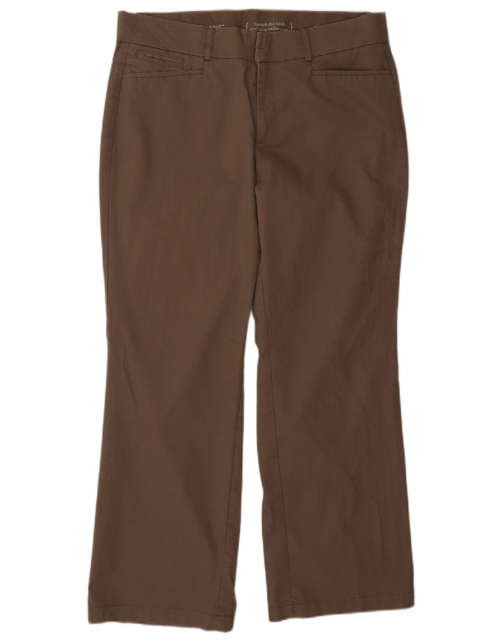 DOCKERS Женские прямые повседневные брюки США 12, большие W32 L28, коричневые