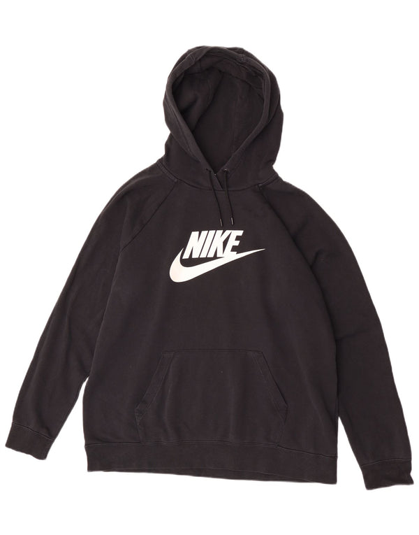 Женский джемпер с капюшоном Nike UK 18 XL, черный полиэстер