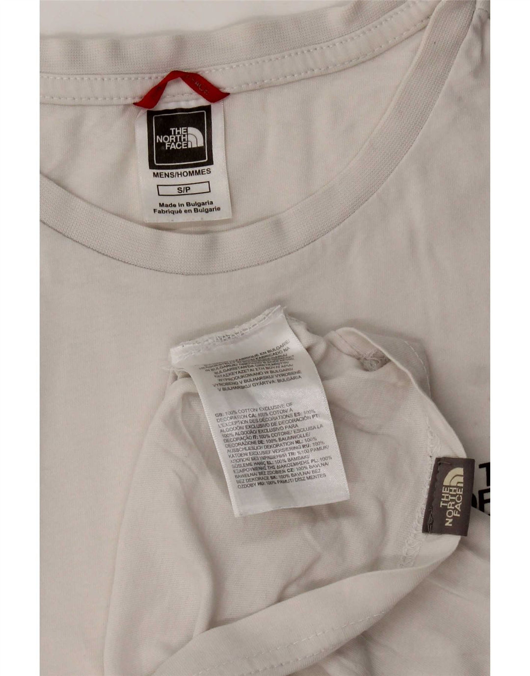 Мужская футболка The North Face, маленький белый хлопок