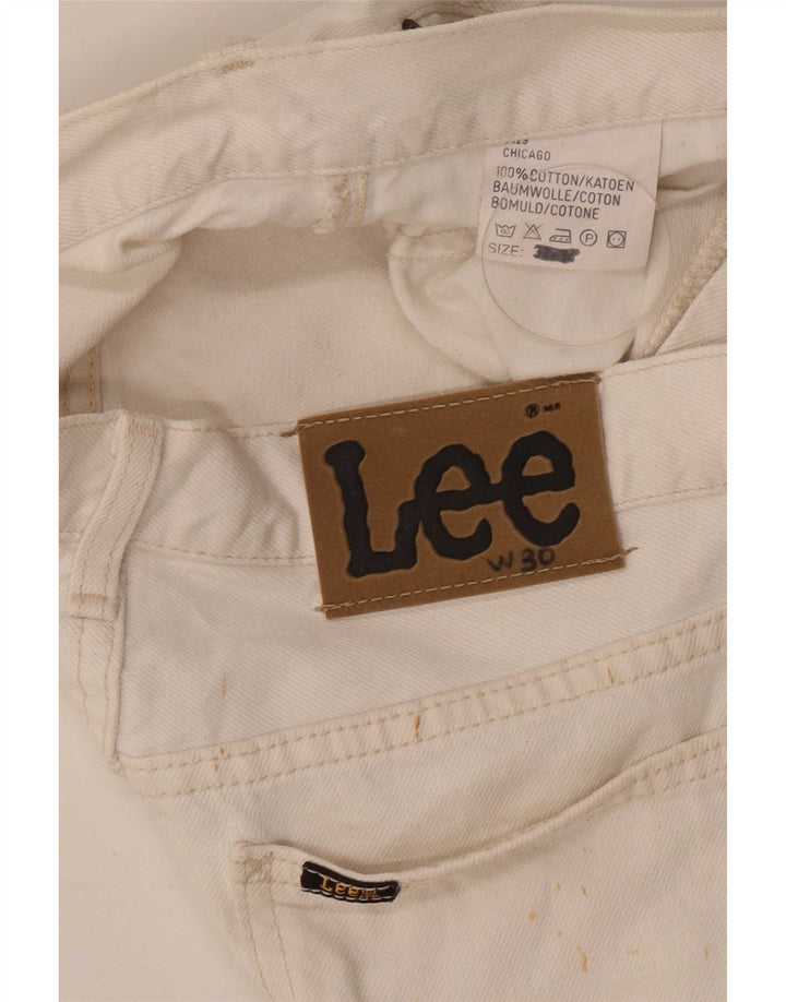 Мужские прямые джинсы Lee W30 L31, белый хлопок
