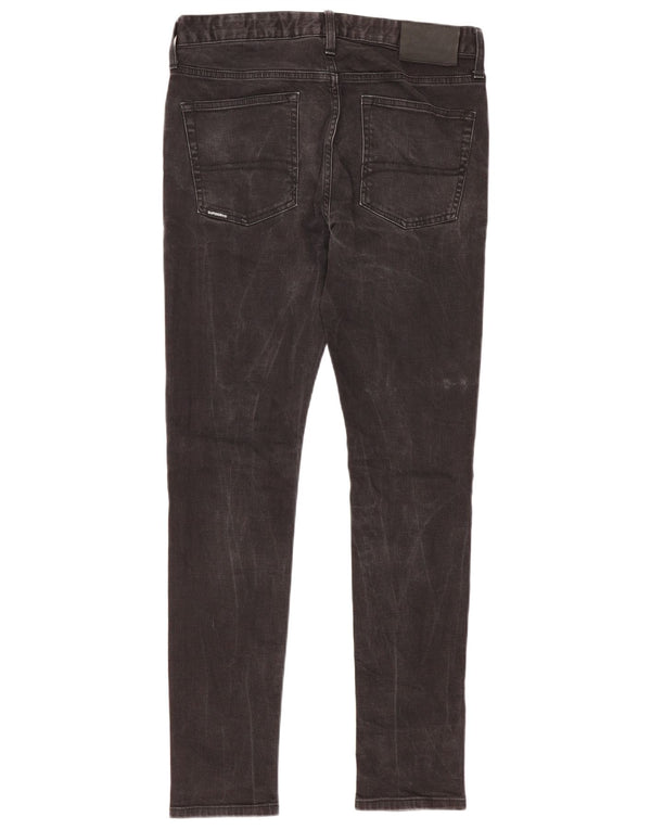 Мужские джинсы скинни Superdry W32 L30, черный хлопок