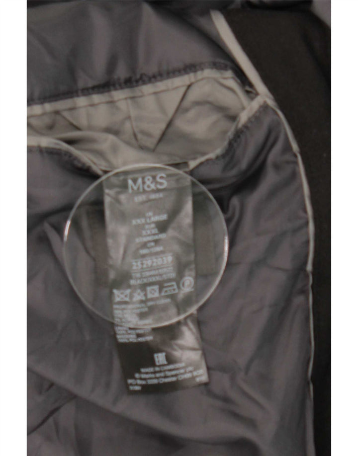 Мужское пальто Marks & Spencer UK 46 3XL, черный полиэстер