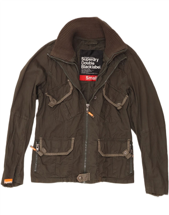 Мужская куртка Superdry Double Blacklabel Utility Jacket UK 36, маленький цвет хаки, хлопок