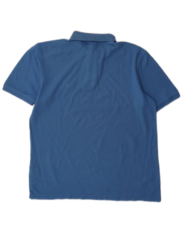 Fila Mens Polo Shirt Medium Blue Cotton