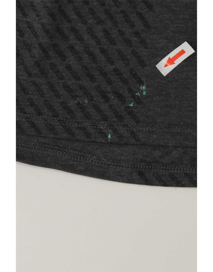 Мужская футболка Nike Dri Fit, большой серый полиэстер с цветными блоками