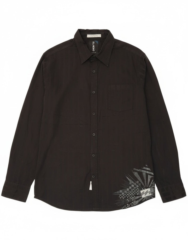 Billabong Мужская рубашка с рисунком XL из полиэстера в черную полоску