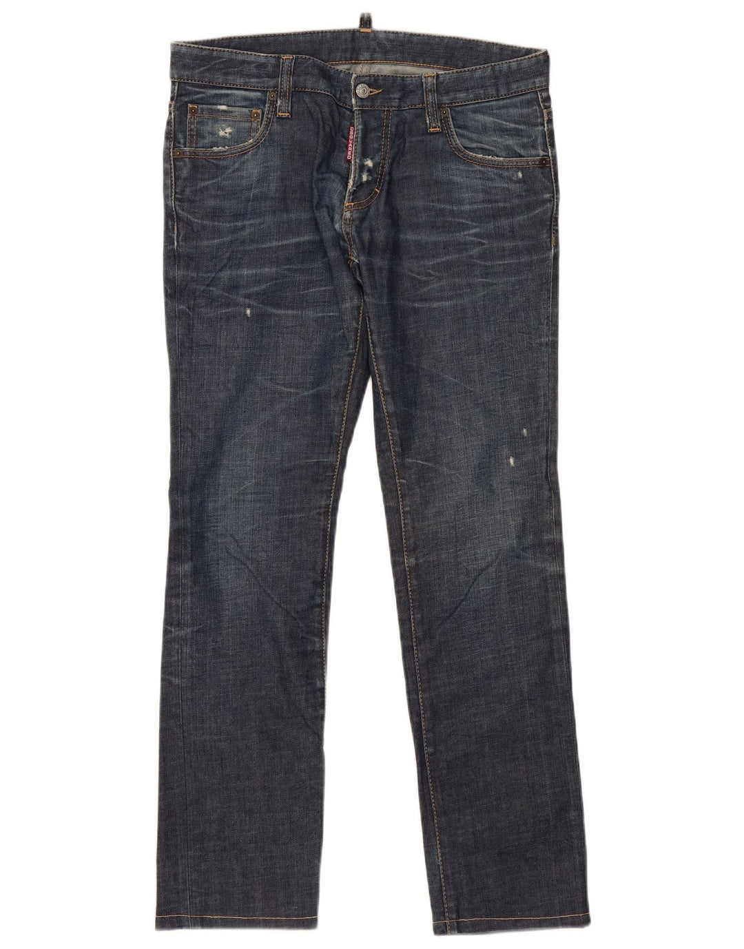 Женские узкие джинсы Dsquared2 IT 48 XL W36 L32 Темно-синие, хлопок