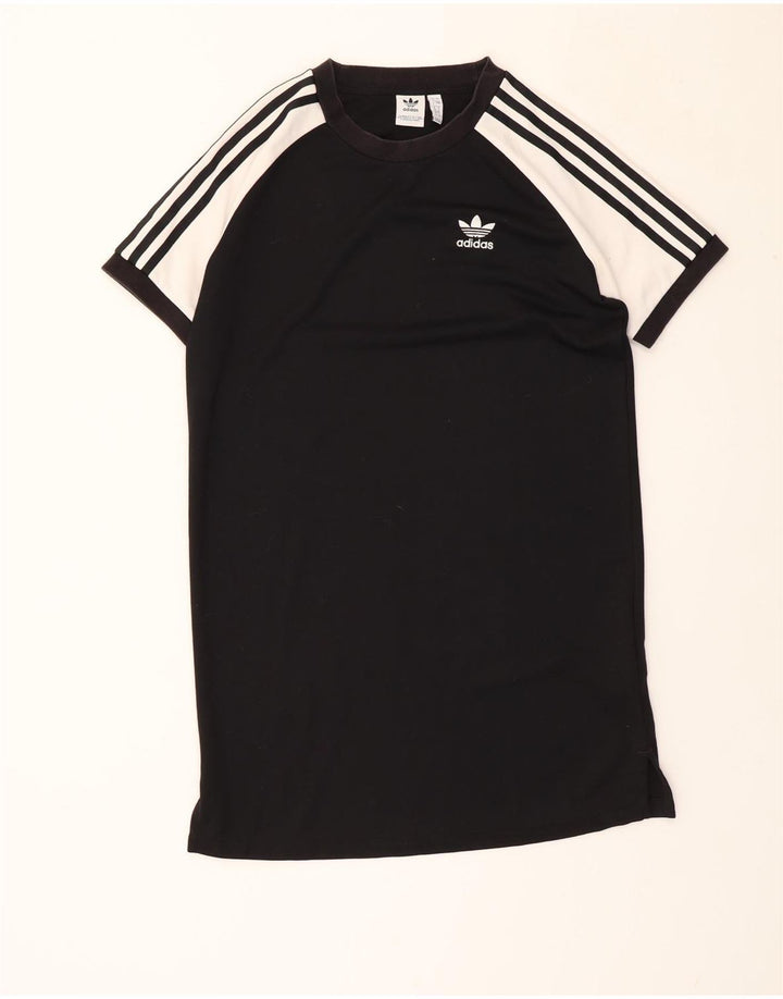 ADIDAS Womens Tunic Dress UK 8 Small Black Colourblock Polyester Vintage Adidas and Second-Hand Adidas from Messina Hembry 