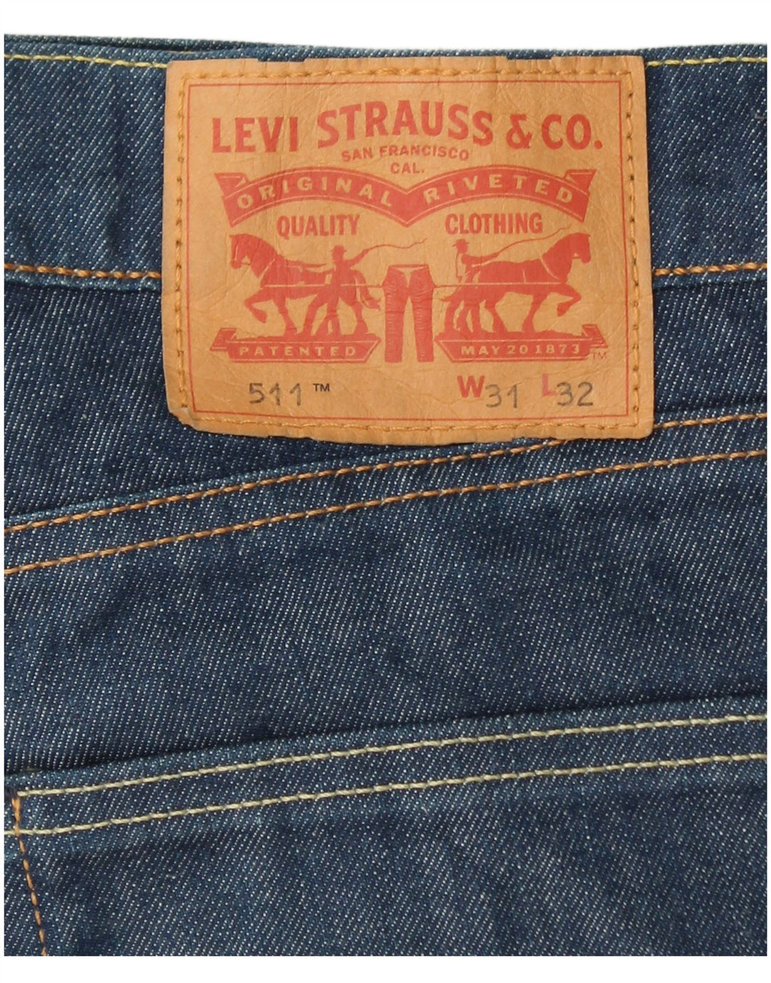 Женские джинсы LEVI'S 511 Slim W31 L32 Синие, хлопок