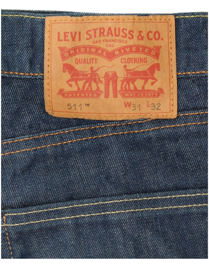 Женские джинсы LEVI'S 511 Slim W31 L32 Синие, хлопок