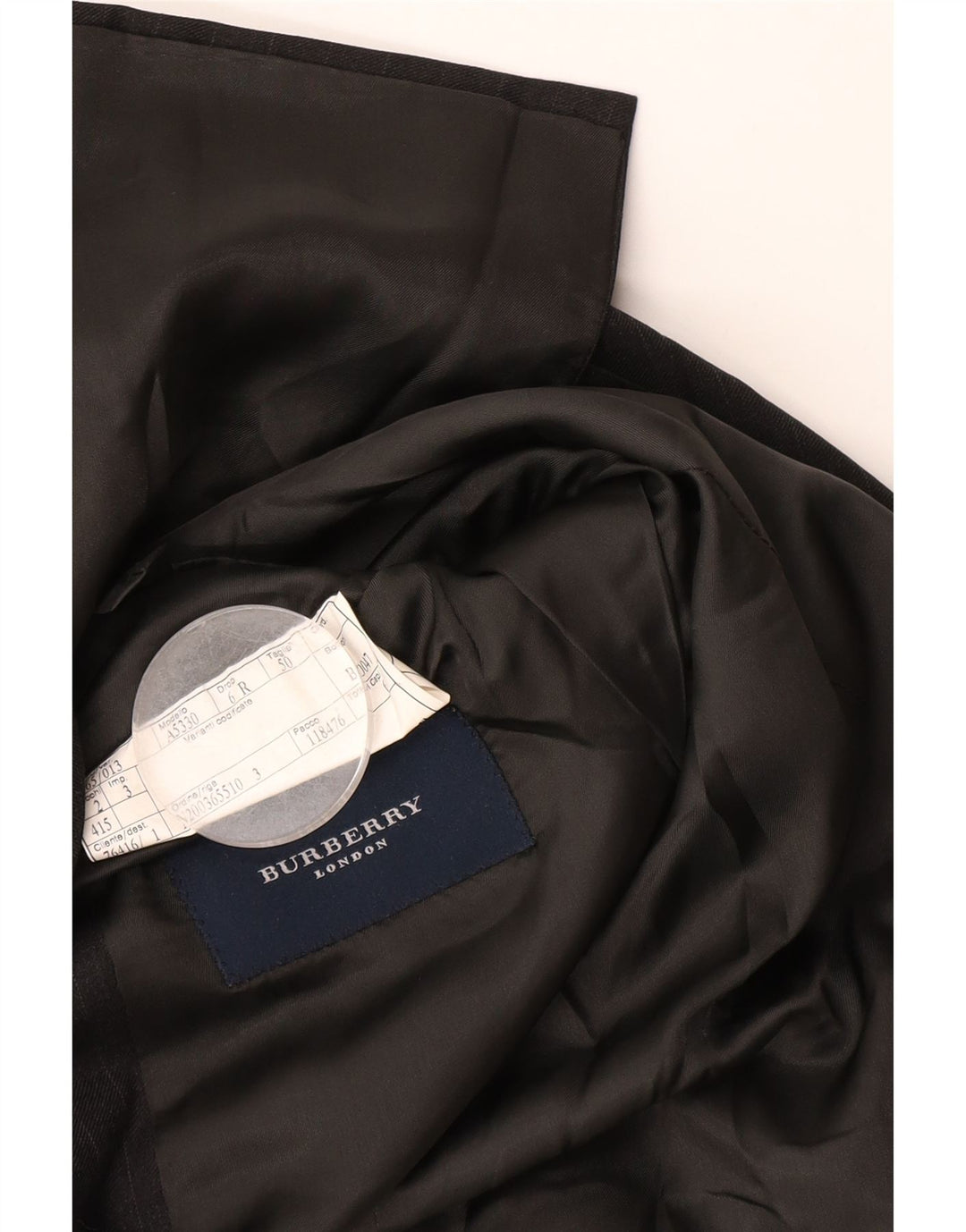 Мужской пиджак Burberry с 3 пуговицами, размер 50, средний серый, шерстяной в тонкую полоску