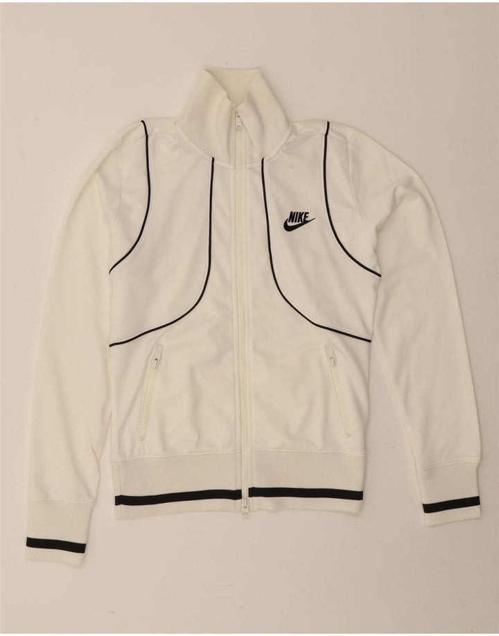 Женская спортивная куртка Nike UK 8/10, маленький белый полиэстер