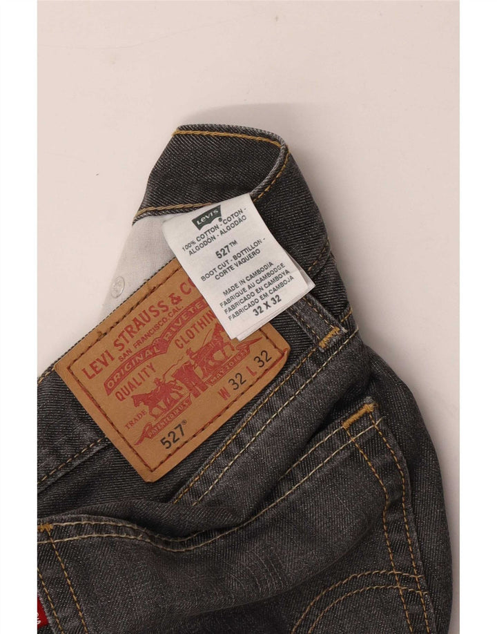 Мужские джинсы Levi's 527 Bootcut W32 L27 Серые хлопковые