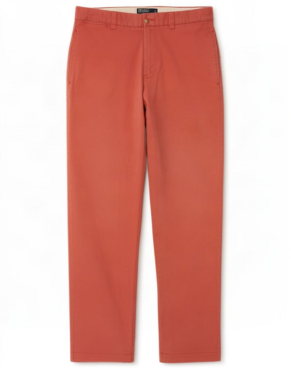 Мужские прямые брюки-чиносы Polo Ralph Lauren W33 L30 красные, хлопковые