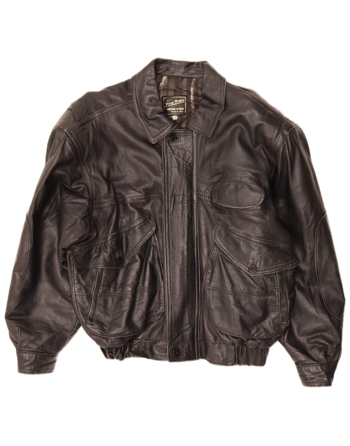 Lavorazione Artigiana Мужская куртка свободного кроя IT 48 Средний Черный