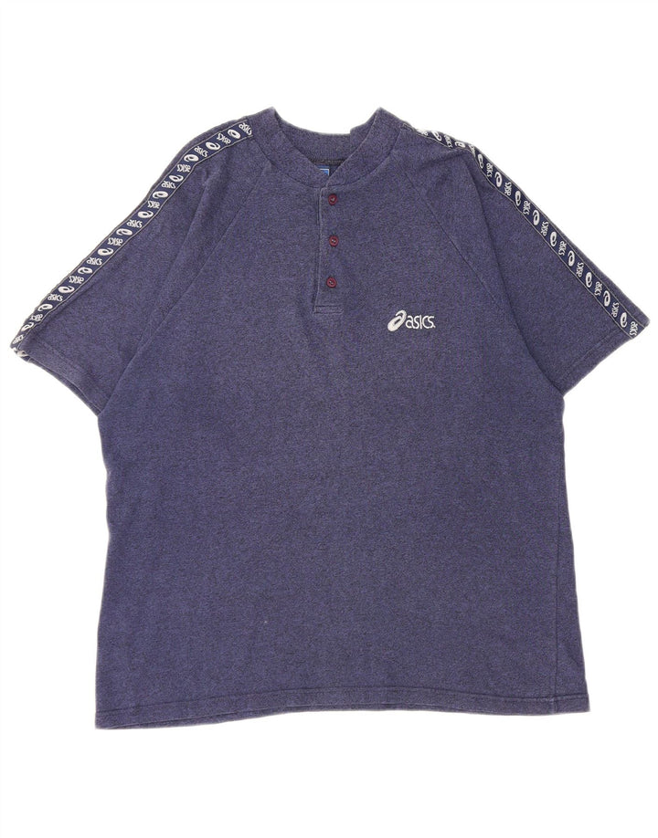 ASICS Womens Graphic Short Sleeve Full Tracksuit UK 14 Medium  Navy Blue