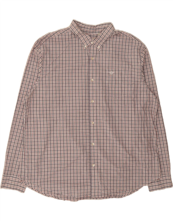 DOCKERS Mens Shirt 2XL Red Check Cotton Vintage Dockers and Second-Hand Dockers from Messina Hembry 