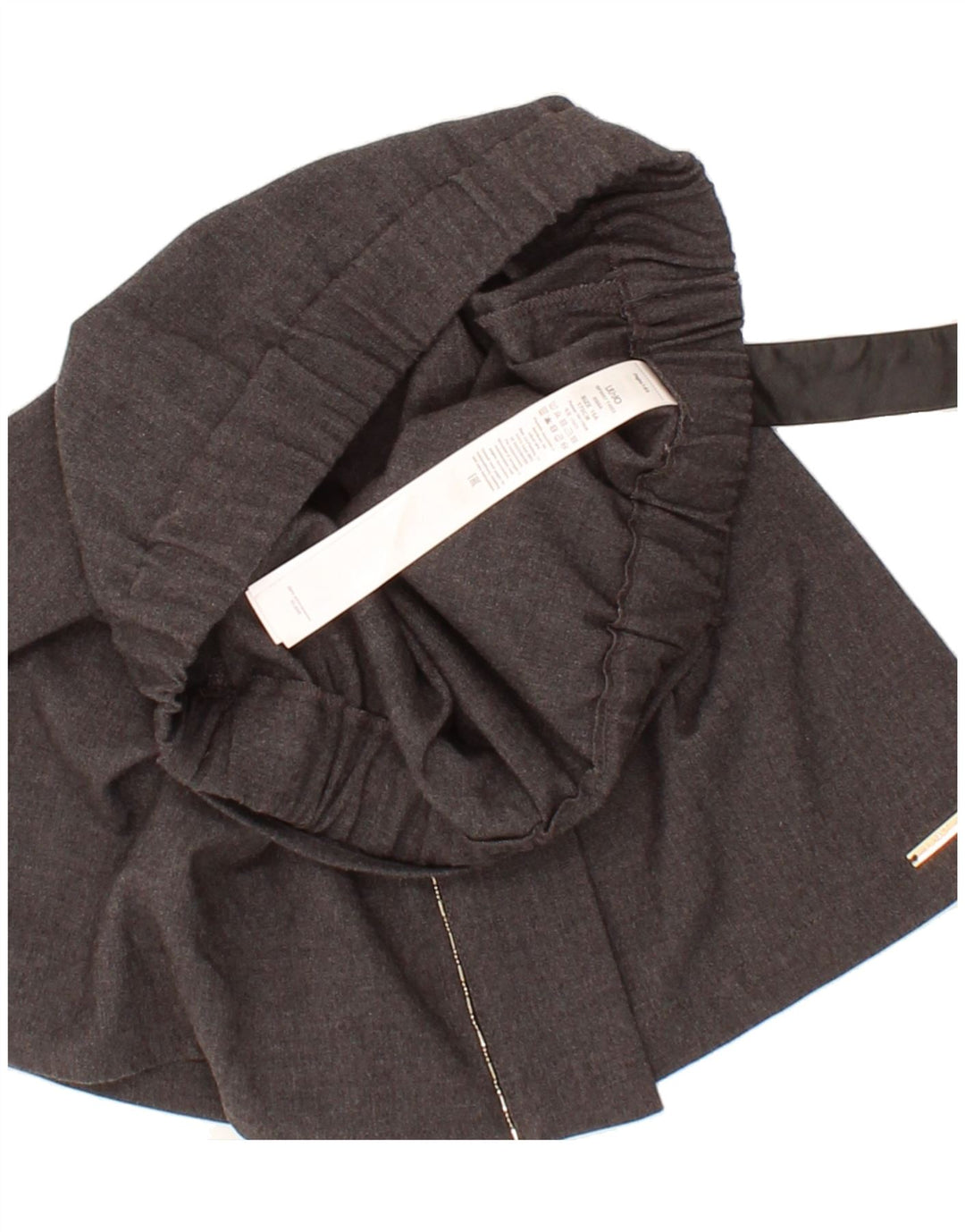 LIU JO Girls Wrap Skirt 15-16 Years W26 Grey Polyester Vintage Liu Jo and Second-Hand Liu Jo from Messina Hembry 