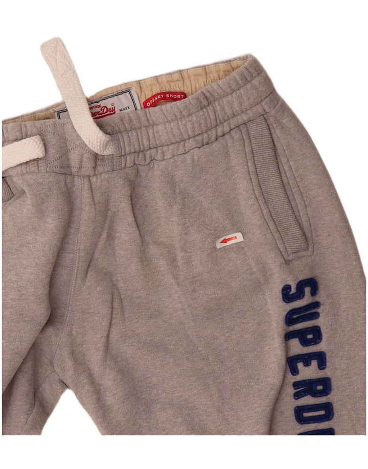 Мужские спортивные шорты с рисунком Superdry XL, серые, хлопок